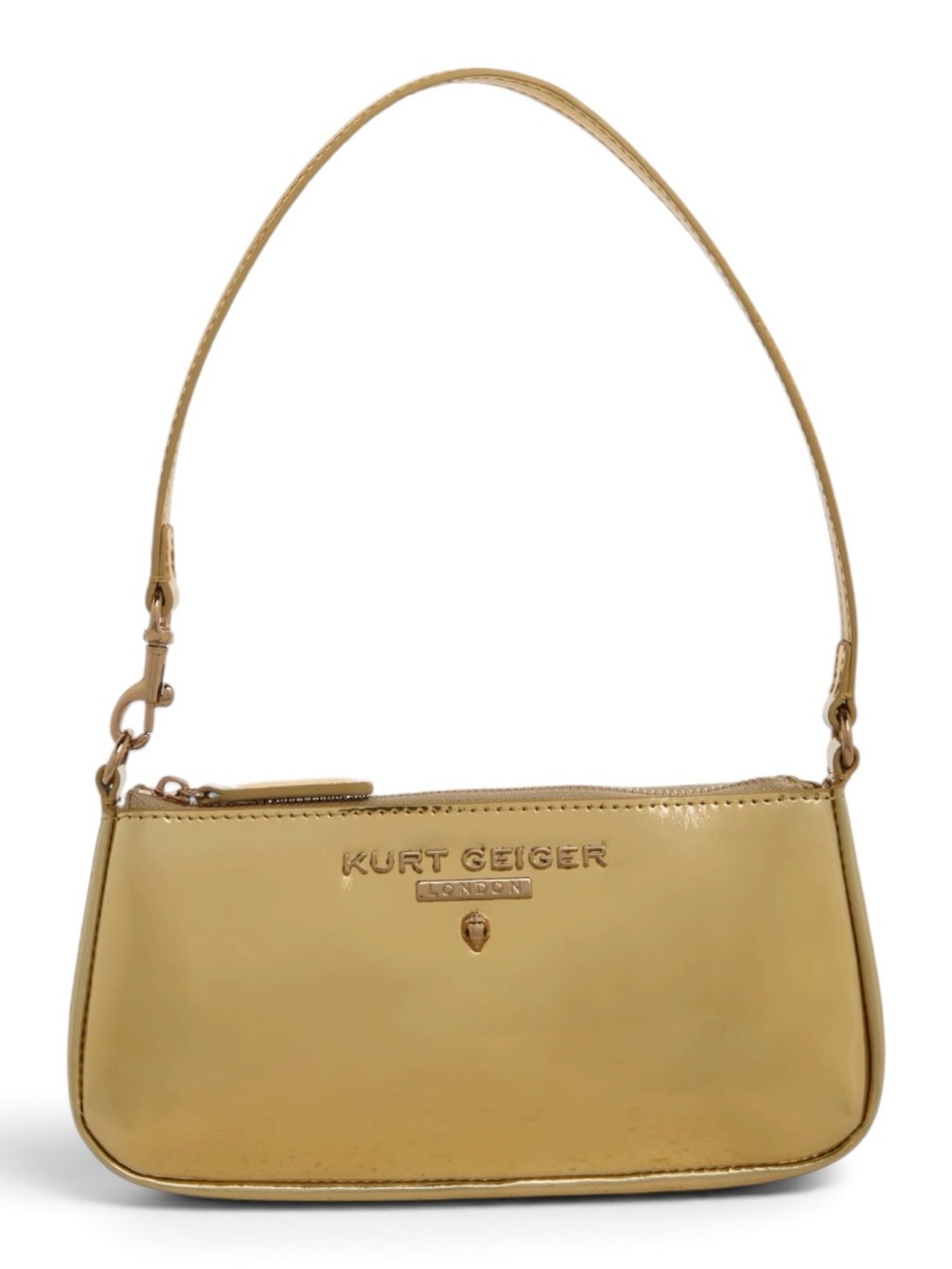 Kurt Geiger NWOT Small Metallic Gold Highgate Wristlet